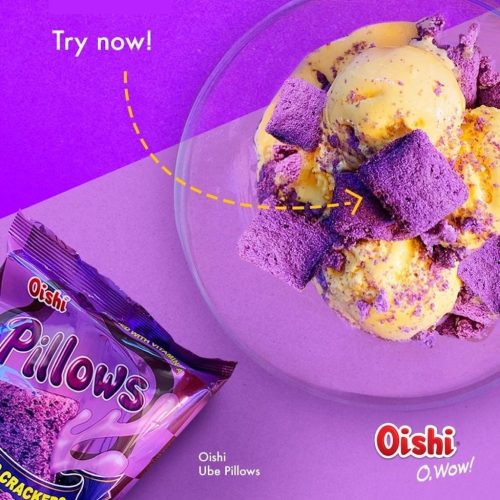 Ube-Filled Cracker Pillows