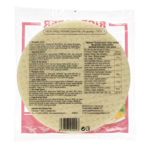 Spring Roll Rice Paper • 22cm