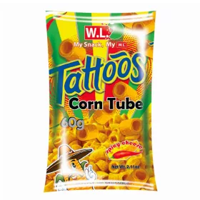Tattoos Corn Tube • Spicy Cheese