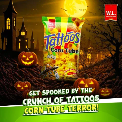 Tattoos Corn Tube • Spicy Cheese